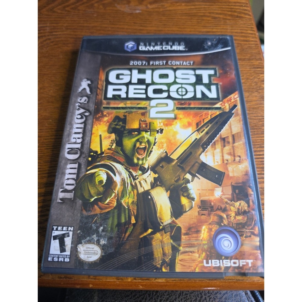 Tom Clancy's Ghost Recon 2 (Nintendo GameCube, 2005) Game + Manual